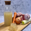 Caldo ternera de pasto y pollo con verduras (225 ml)